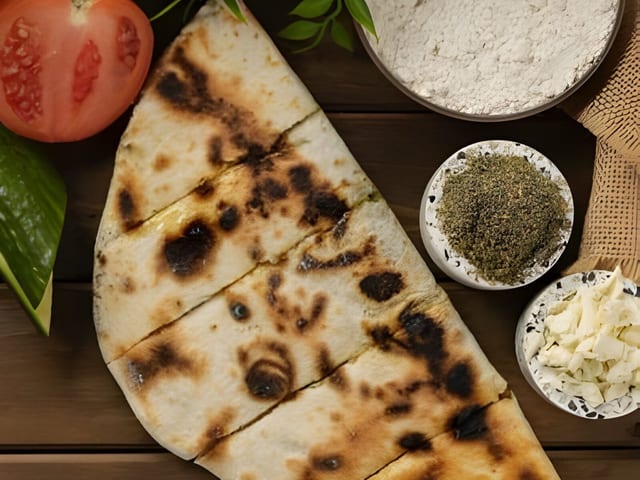 Labneh With Siniorah Saj.