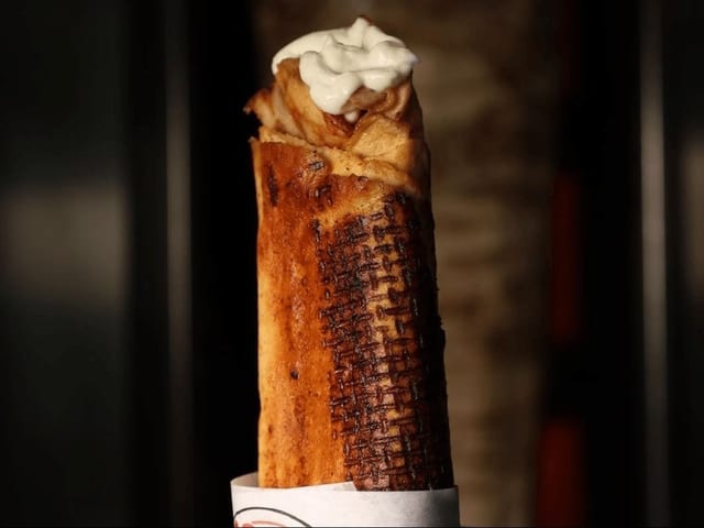 Crispy Steak Shawarma Wrap.