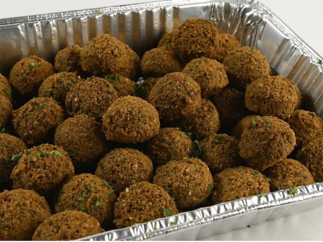 Half Tray Of Falafel.