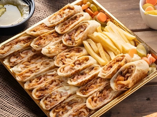 Double Chicken Shawarma Meal.