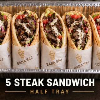 5 Steak Sandwich  Half Tray