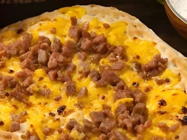 Yellow Cheese W/ Saniorah- Flat Bread.