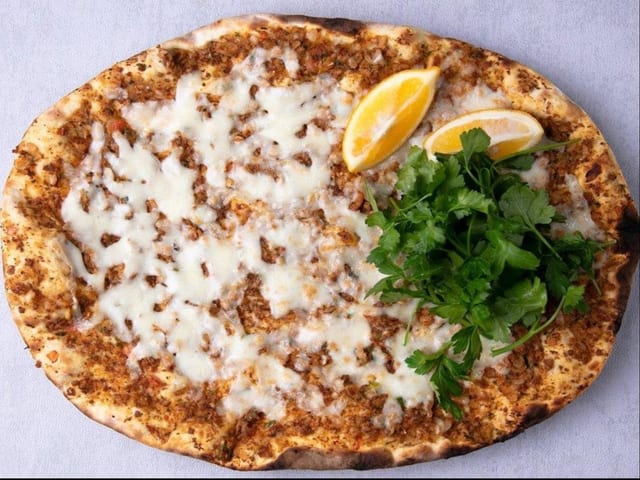 Beef With Cheese Flatbread.