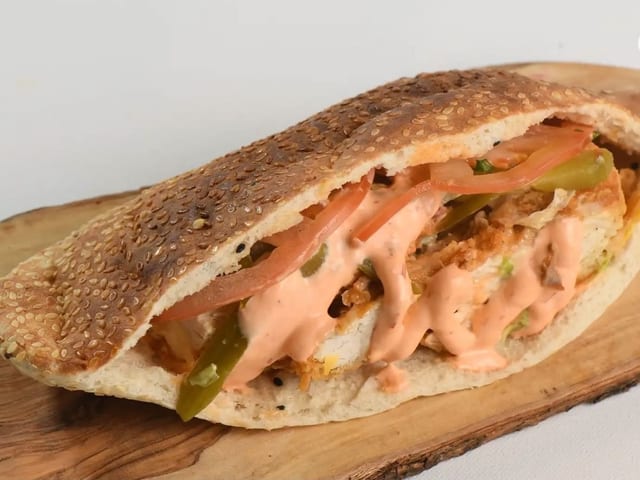 Sesame Zinger Sandwich.