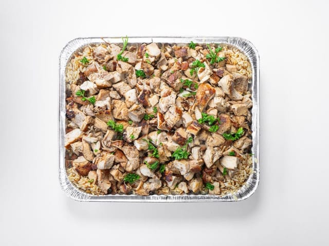 Chicken Over Rice Full Tray.